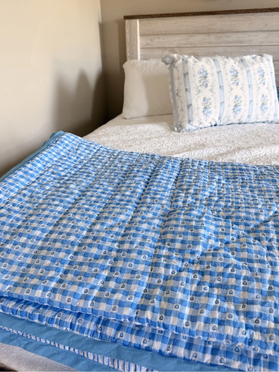 Roller Rabbit Other - Roller Rabbit Reversible Gingham hearts & striped